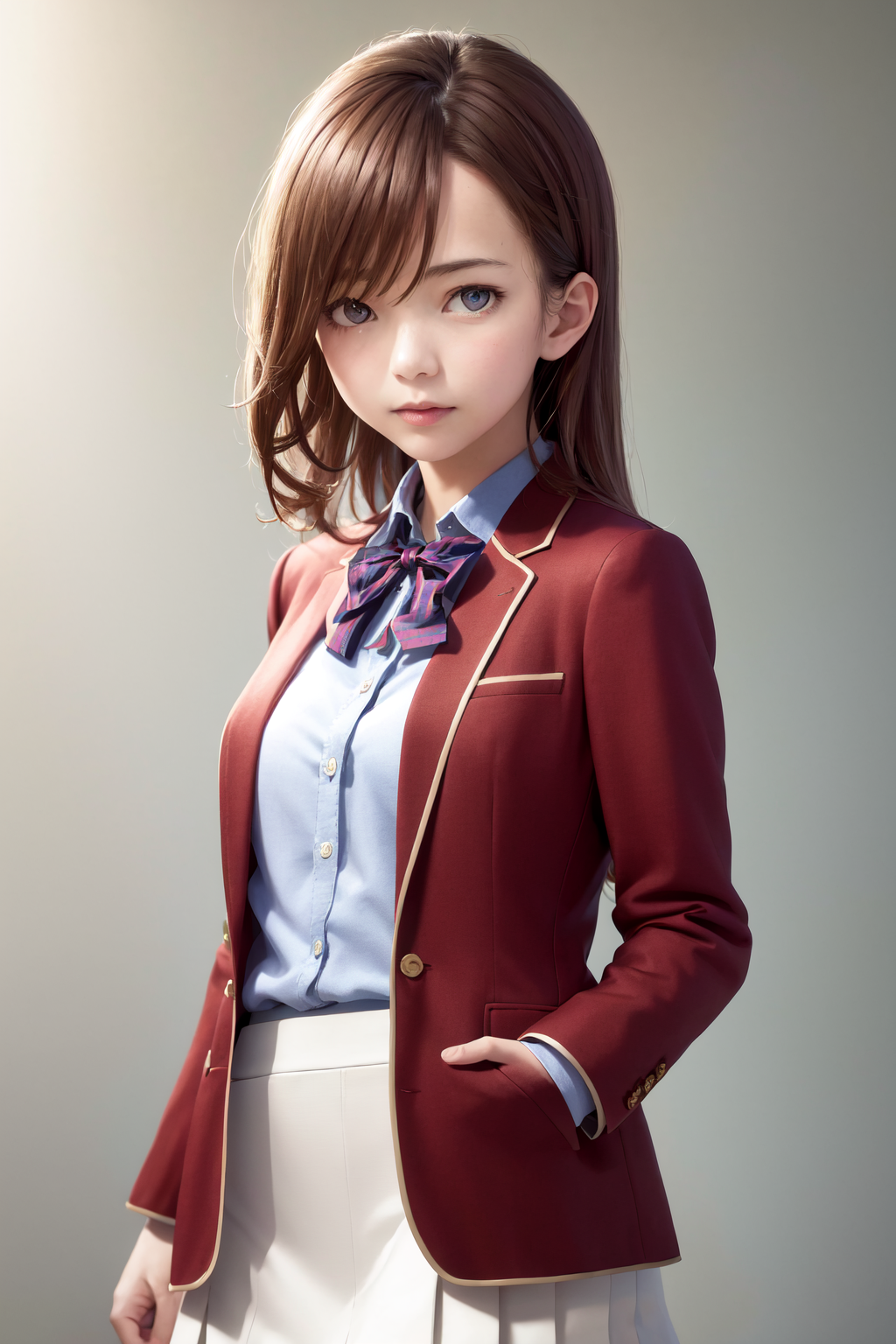 06317-3718863100-masterpiece, best quality, highres, 1girl matsushita swept bangs brown hair, white skirt red jacket blue shirt open jacket blue.png